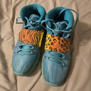 Nike Teal and Leopard Print Sneakers